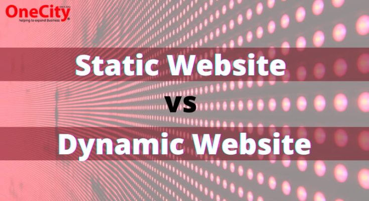 static website vs dynamic website