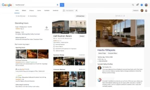 "Optimized Google Business Profile showing hours, photos, and reviews"
