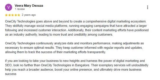 OneCity Technologies customer review