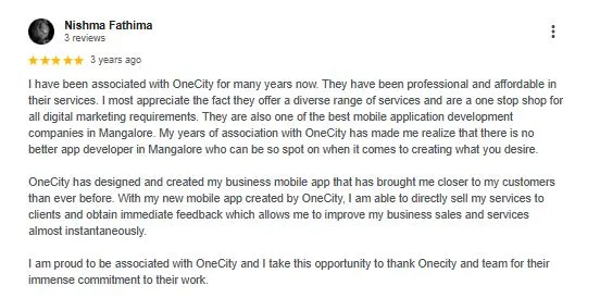 OneCity Technologies customer review