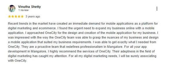 OneCity Technologies customer review